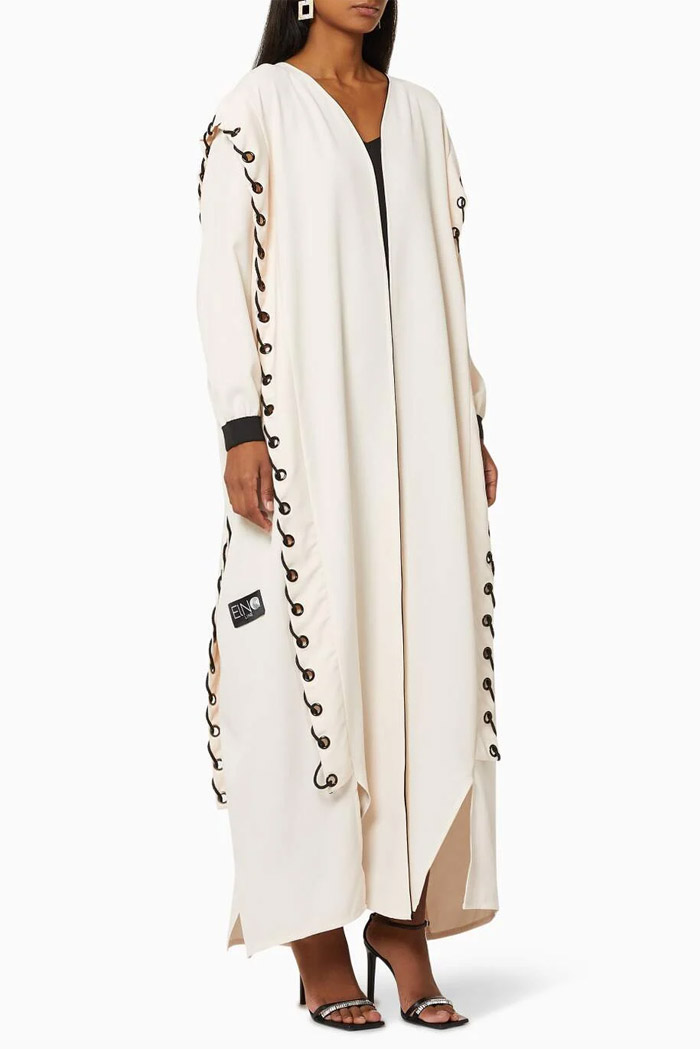 Embroidered Crepe Abaya – Elna Line